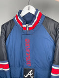 Vintage sports half zip puffer jacket / 90s padded jacket / oversized pullover puffer
