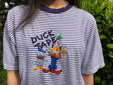 Vintage Disney Unisex Oversized Graphic Striped T Shirt