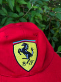 Vintage y2k Ferrari Racer Nascar 6 Panel Cap Red & Yellow