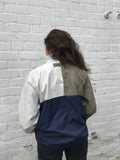 Vintage Windbreaker Unisex Block Colour Oversized Shell Jacket