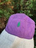 Vintage Reworked Ralph Lauren Recycled Shirt Bucket Hat Purple & Pale Green
