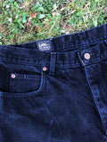 Vintage 90s Lee High Waisted Denim Shorts Black - W35