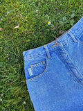 Vintage 90s High Waisted Denim Shorts Blue - W27