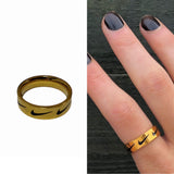 Vintage Style Swoosh Rings        (Select Colour/Style)