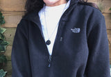 Vintage The North Face Quarter Zip Sweatshirt / 1-4 Zip Fleece Black