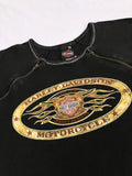 Vintage y2k Harley Davidson Graphic Print T Shirt Black