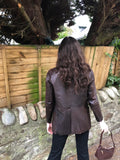 Vintage Yves St Laurent Genuine Leather Blazer Jacket Brown