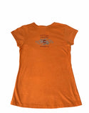 Vintage y2k Harley Davidson Embroidered Logo Top  / Graphic Print T Shirt Orange
