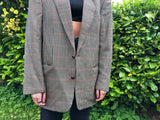 Vintage Oversized Unisex Pure New Wool Blazer / Suit Jacket