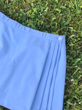 Vintage Wrap Pleated Mini Tennis Skirt Baby Blue