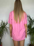 Vintage Short Sleeve Pink Shirt