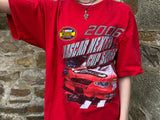 Vintage Nascar Racing Graphic Oversized T Shirt / Tee Red