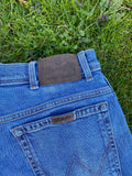 Wrangler Vintage High Waisted 90s Denim Shorts Blue - W32