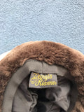 Vintage Brown Faux Fur Fluffy 90s Bucket Hat