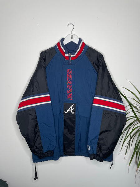 Vintage Starter Atlanta Braves Padded Varsity Jacket Large