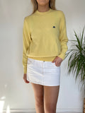 Vintage Kappa knitted sweatshirt / 90s sweater / oversized kappa jumper yellow