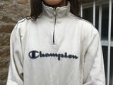 Vintage Champion Unisex Zip Sweater / Jumper