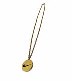 Vintage Style Swoosh Necklace Silver / Gold