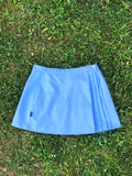 Vintage Wrap Pleated Mini Tennis Skirt Baby Blue