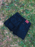 Vintage 90s Lee High Waisted Denim Shorts Black - W35