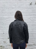 Vintage Biker Genuine Leather Jacket Black