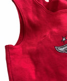 Vintage y2k Harley Davidson Embroidered Logo Graphic Print Vest Tank Top Red