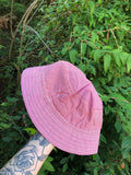 Vintage Reworked Ralph Lauren Recycled Shirt Bucket Hat Red Check